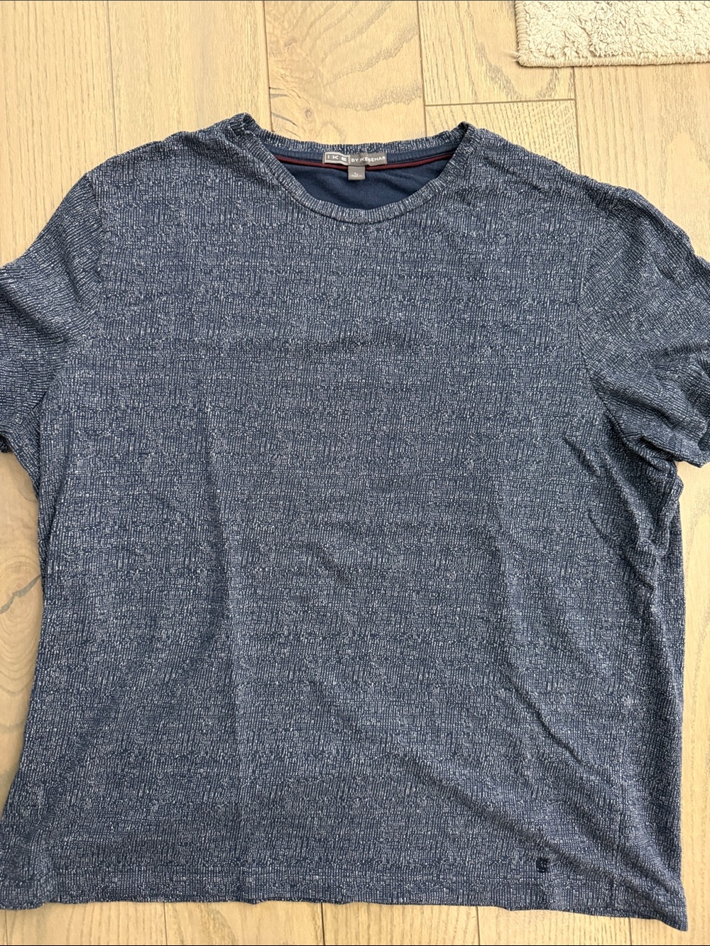 Ike Behar Navy Heather Short Sleeve Crew T-Shirt